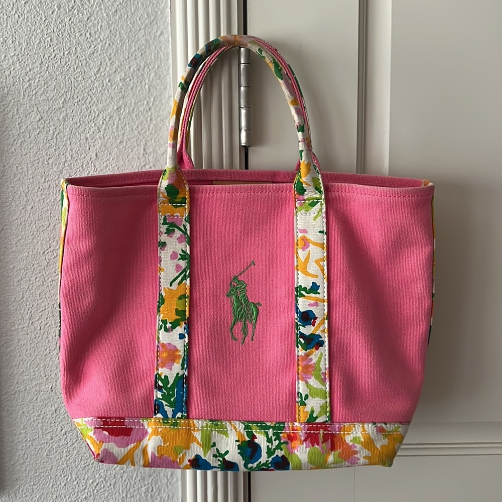 Polo RALPH LAUREN Big Pony Canvas Mini Tote
